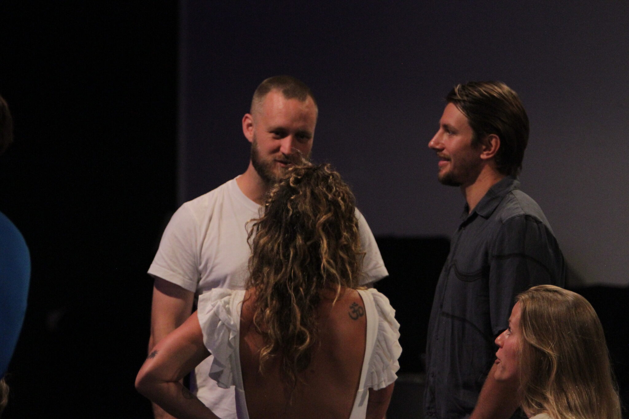 Matt with congregation